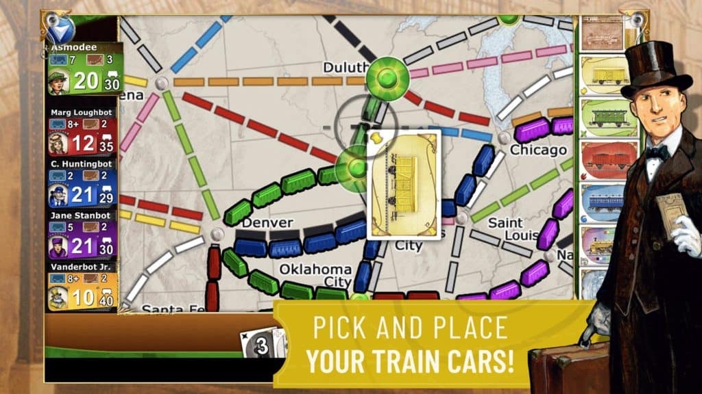 Ticket to Ride Board Game App 2021